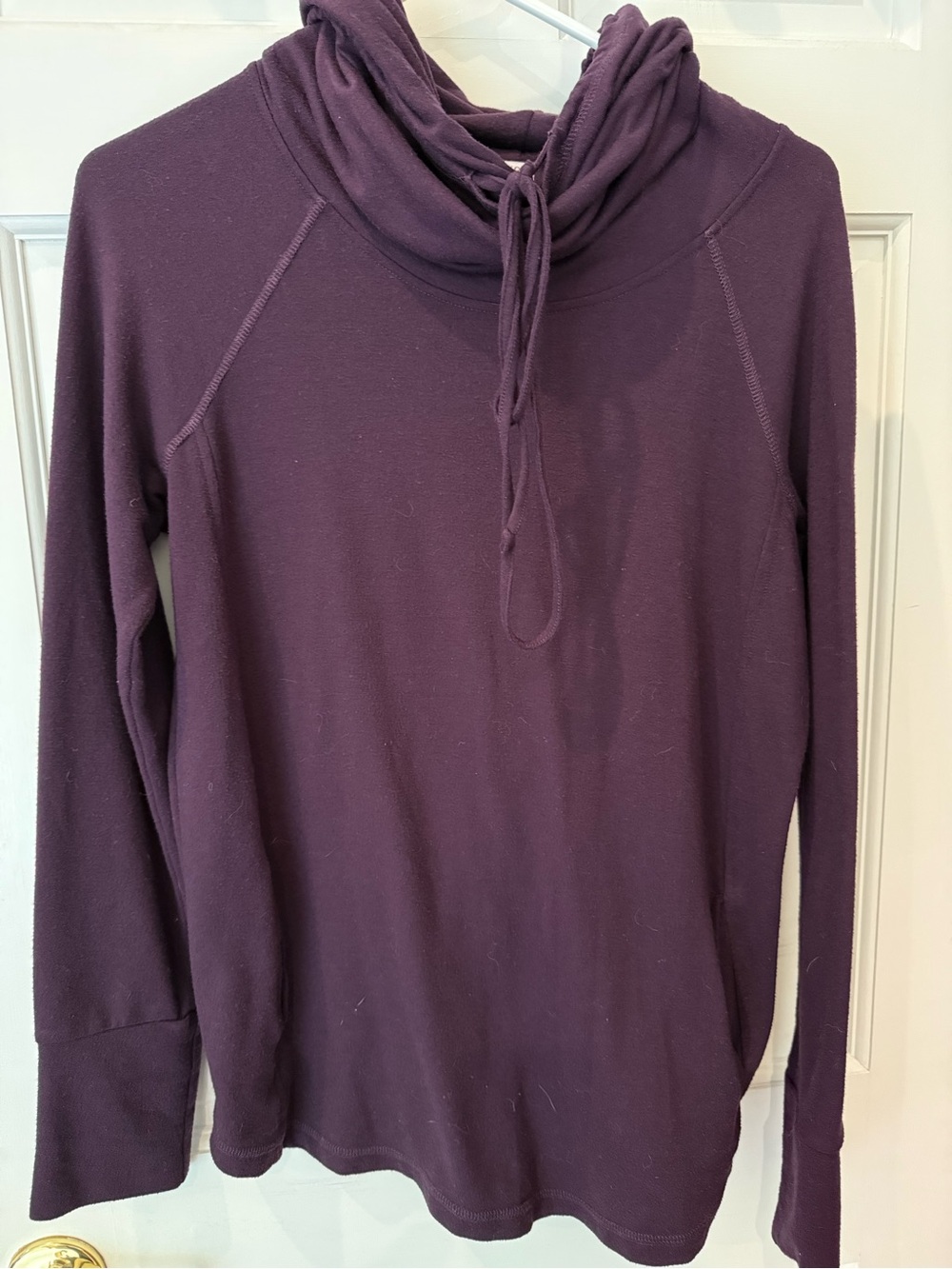 Pink Clover Cowl Neck Tunic - Plum